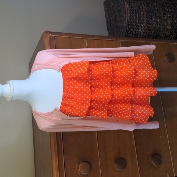 BONGO TIERED Ruffled POLKA-DOT SPAGHETTI STRAP TANK Top Blouse - Picture 7 of 10